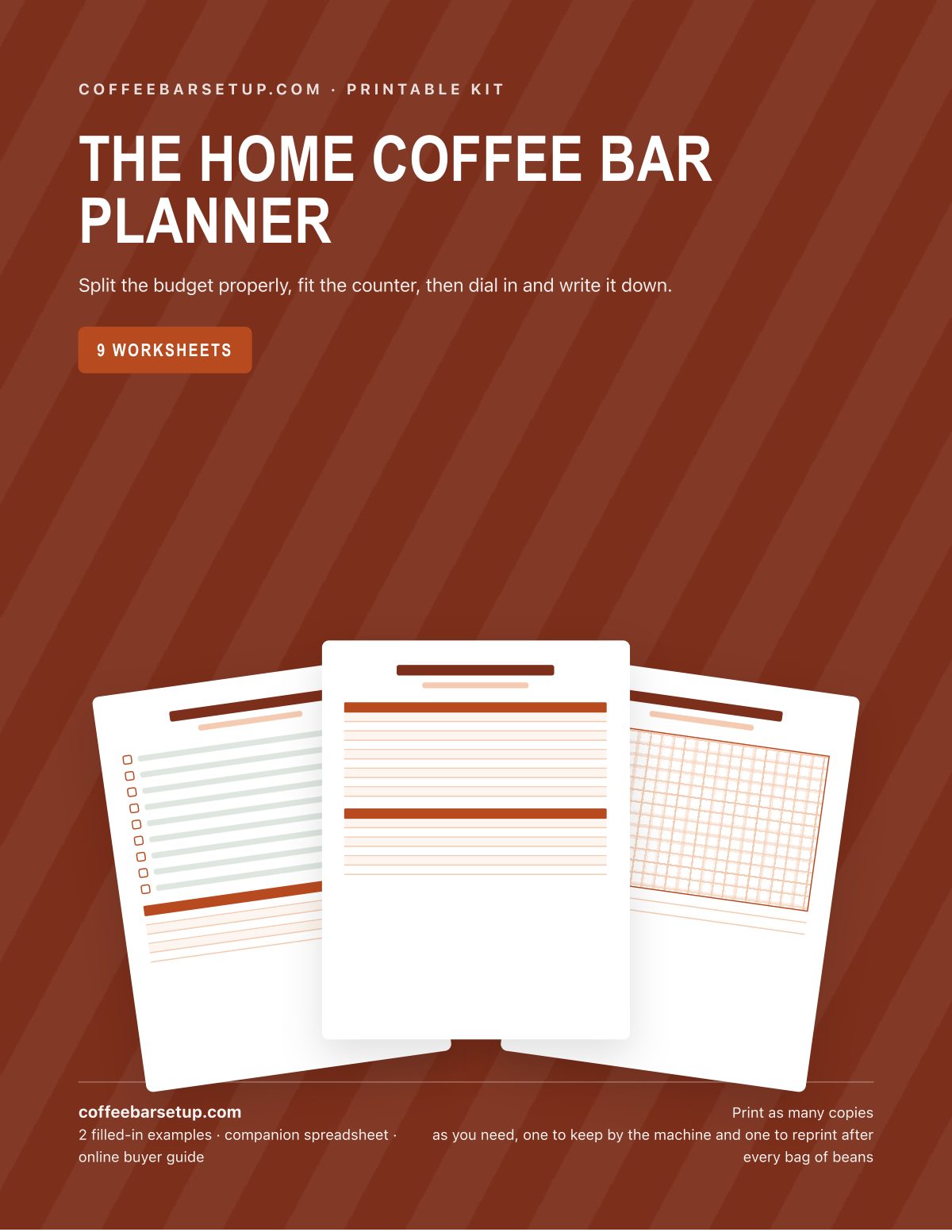 The Home Coffee Bar Planner cover
